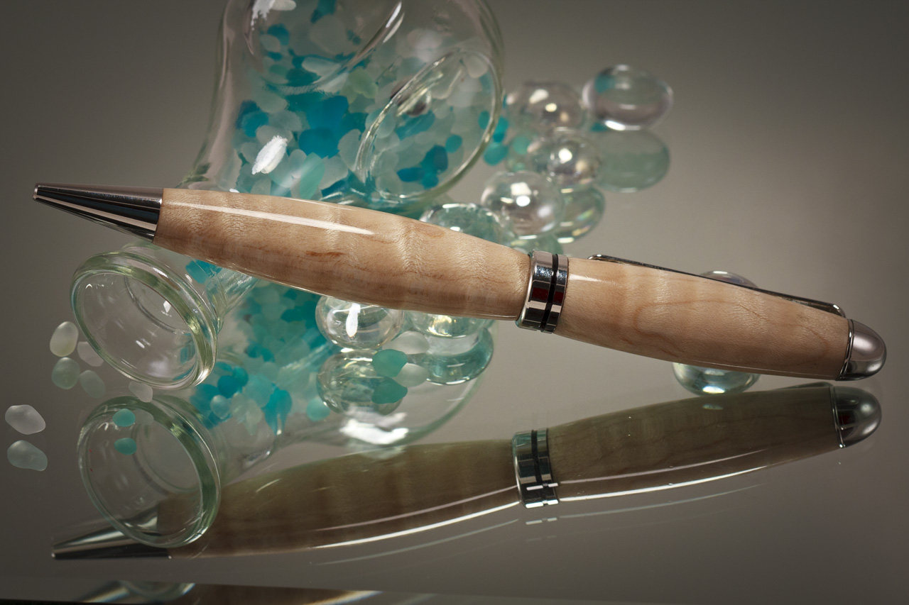 Curly Maple Pen Example